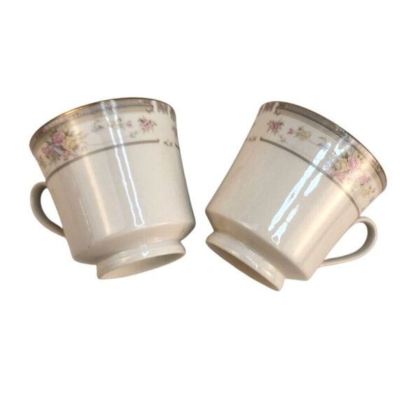 Farberware Southampton 1992 2-Piece NO 223A Floral Bone China Coffee Mugs With - Picture 5 of 8